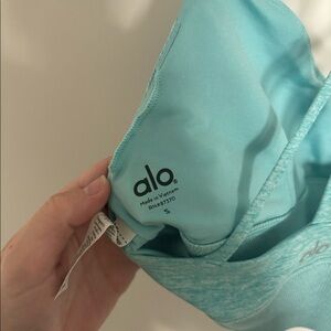 Blue alo yoga sports bra